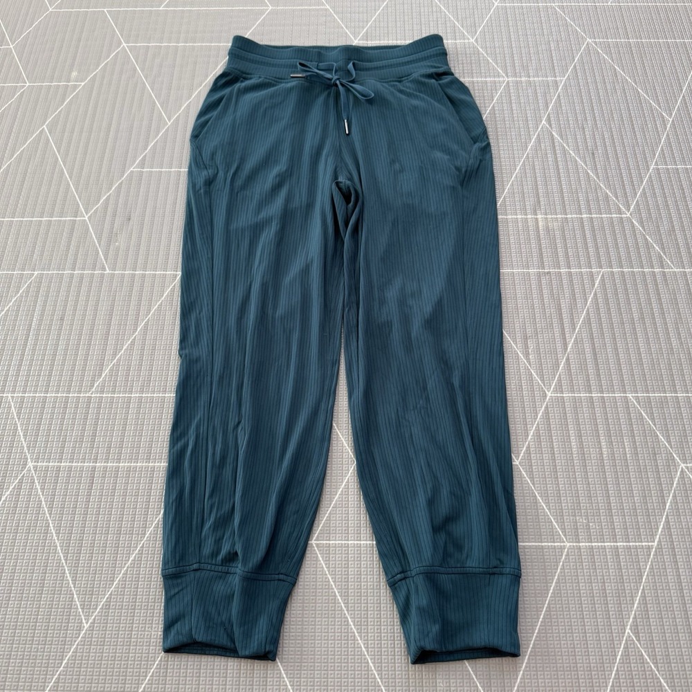 Lululemon Ready to Rulu Ribbed High-Rise Cropped Jogger 4 Green Jasper LW6CI0S